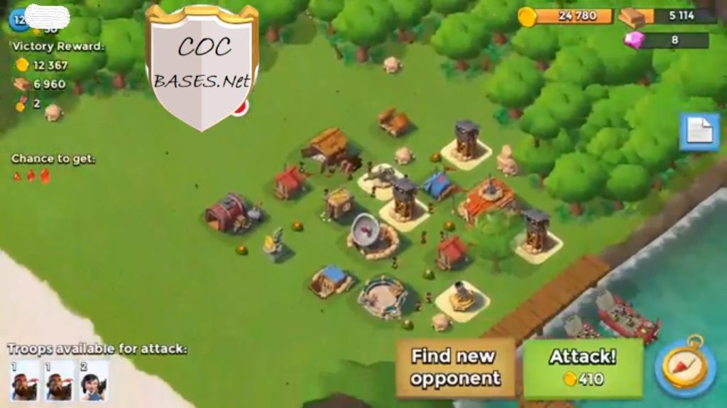 boom beach level 5 hq layout