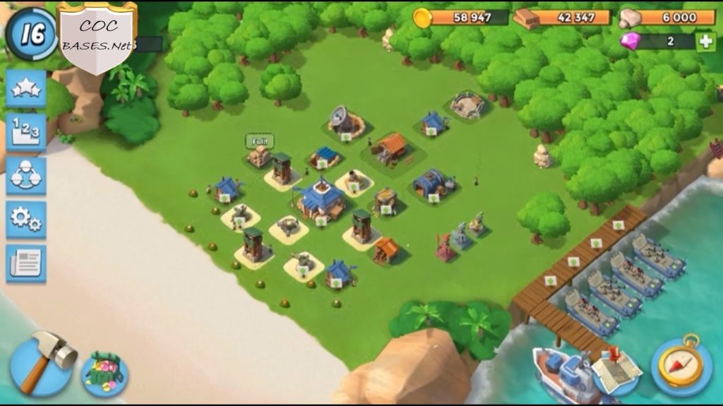 boom beach level 6 hq layout