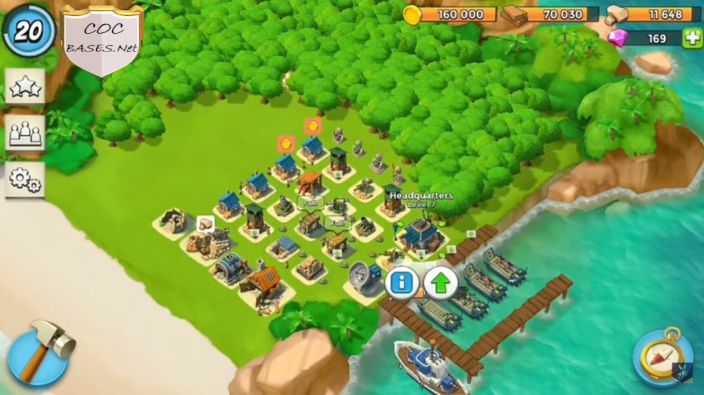 boom beach level 7 hq layout