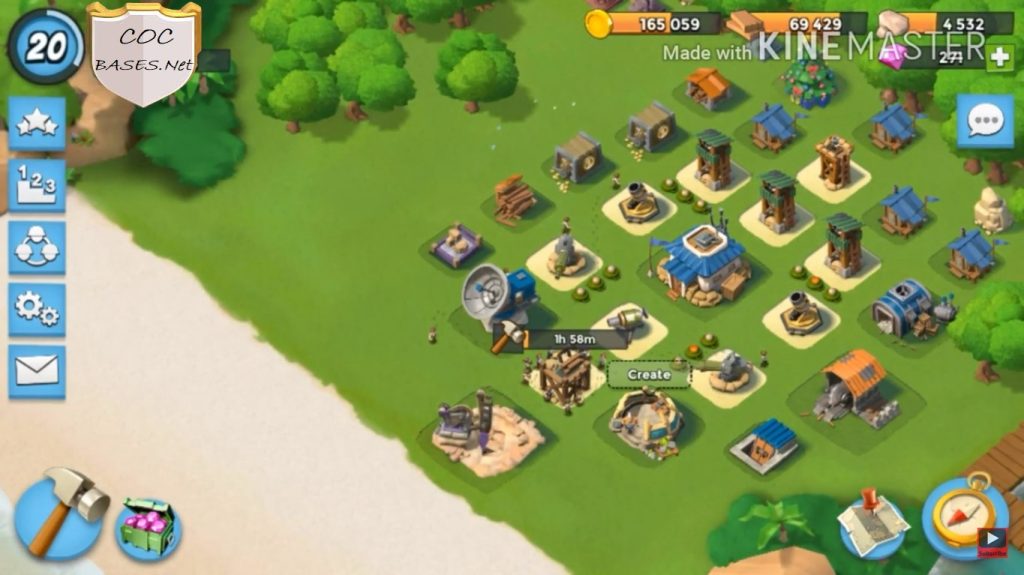 boom beach level 8 hq layout