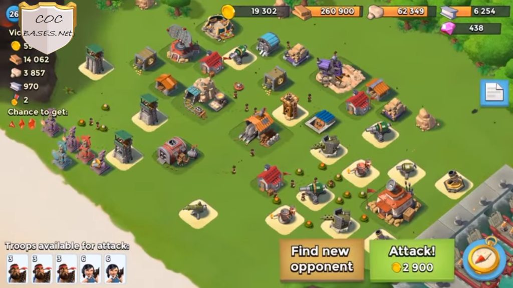 boom beach level 9 hq layout