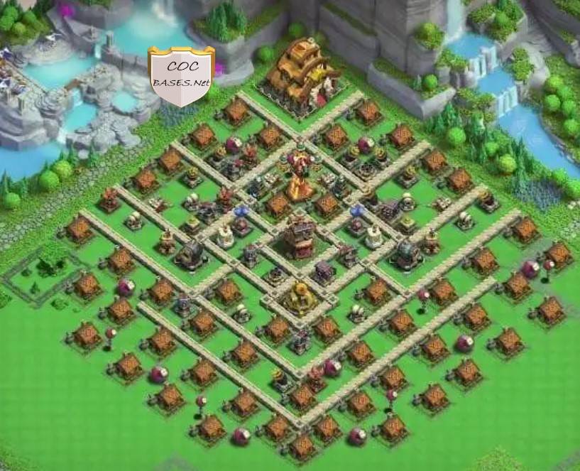 clash of clans capital peak layout level 7 anti 1 star