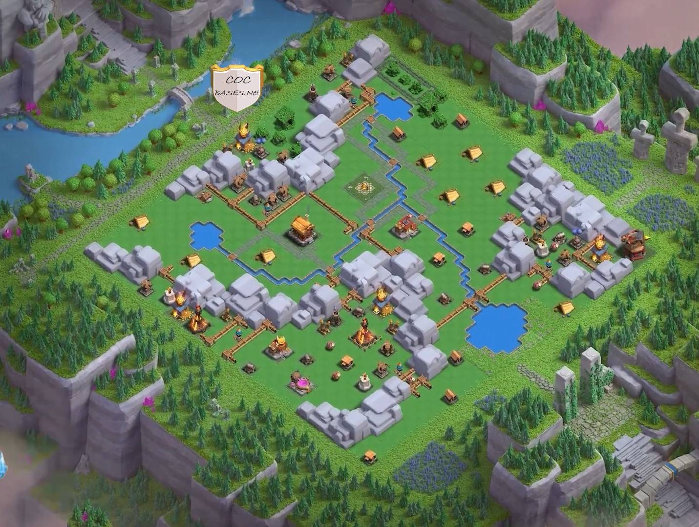 coc dragon cliffs layout level 3