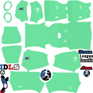 Everton FC kit dls 2026 gk home